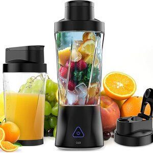 360W portable blender! 🔌 USB rechargeable, crushes ice 🧊 & fruit 🍓.